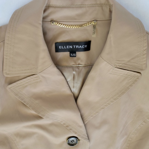 Ellen Tracy Jackets Coats Ellen Tracy Camel Short Trench Coat Poshmark